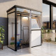 Casetta da giardino modulare coibentata profili neri 2x2m - pavimento incluso - Everbox
