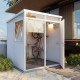 Casetta da giardino modulare coibentata 2x2m bianca - pavimento incluso - Everbox
