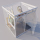 Casetta da giardino modulare coibentata 2x2m bianca - pavimento incluso - Everbox