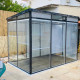 Pannello in doppio vetro con tenda integrata per ufficio da giardino Everbox