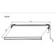 Tenda da sole ad apertura motorizzata 300x250cm LUXO tessuto poliestere beige - X-METAL