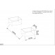 Tettoia per auto 2 pali 15m² in alluminio e policarbonato trasparente FALCON - X-METAL