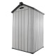 Casetta da giardino in resina spazzolata DOCKER 1,24 m² skylight + pavimento - Jobu