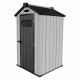 Casetta da giardino in resina spazzolata DOCKER 1,24 m² skylight + pavimento - Jobu