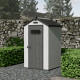 Casetta da giardino in resina spazzolata DOCKER 1,24 m² skylight + pavimento - Jobu