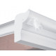 Tettoia per auto in alluminio bianco 3x4,34m e policarbonato X-METAL 6mm