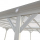 Tettoia per auto in alluminio bianco 3x4,34m e policarbonato X-METAL 6mm