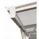 Tettoia per auto in alluminio bianco 3x4,34m e policarbonato X-METAL 6mm