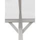 Tettoia per auto in alluminio bianco 3x4,34m e policarbonato X-METAL 6mm