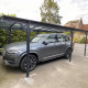 Tettoia auto in alluminio antracite 3x6,47m e policarbonato 6mm X-METAL