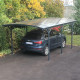 Tettoia in alluminio antracite 3x5,76m e policarbonato 6mm X-METAL