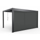 Tenda scorrevole laterale antracite 370 cm per pergola bioclimatica in alluminio X-METAL