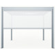Tenda laterale scorrevole grigio chiaro 270 cm per pergola bioclimatica in alluminio X-METAL