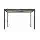 Pergola bioclimatica autoportante in alluminio antracite - lamelle bianche - 3x4m Ombrea