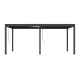 Pergola bioclimatica autoportante in alluminio antracite 3x6m Ombrea