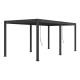 Pergola bioclimatica autoportante in alluminio antracite 3x6m Ombrea