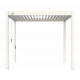 Pergola bioclimatica autoportante in alluminio bianca 3x3m Ombrea