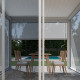 Pergola bioclimatica autoportante in alluminio bianca 3x3m Ombrea