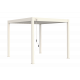 Pergola bioclimatica autoportante in alluminio bianca 3x3m Ombrea