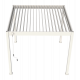 Pergola bioclimatica autoportante in alluminio bianca 3x3m Ombrea