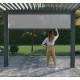 Tenda laterale antracite 300cm per pergola bioclimatica in alluminio Ombrea