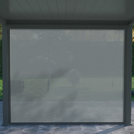 Tenda laterale antracite 300cm per pergola bioclimatica in alluminio Ombrea