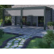 Tenda laterale antracite 300cm per pergola bioclimatica in alluminio Ombrea