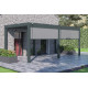Tenda laterale antracite 300cm per pergola bioclimatica in alluminio Ombrea