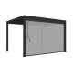 Tenda laterale antracite 400cm per pergola bioclimatica in alluminio Ombrea