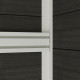 Casetta da giardino + terrazza in legno composito 28mm antracite 15m² PREMIUM - Woodlife Garden