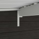 Casetta da giardino + terrazza in legno composito 28mm antracite 15m² PREMIUM - Woodlife Garden