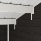 Casetta da giardino + terrazza in legno composito 28mm antracite 15m² PREMIUM - Woodlife Garden