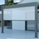 Tenda laterale antracite 400cm per pergola bioclimatica in alluminio Ombrea