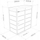 Casetta da giardino modulare coibentata 2x1m antracite e nera - pavimento incluso - Everbox