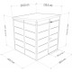 Casetta da giardino modulare coibentata 2x2m antracite e nera - pavimento incluso - Everbox