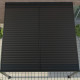 Pergola bioclimatica addossata in alluminio nero grafite 4x3m - X-METAL