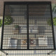 Pergola bioclimatica addossata in alluminio nero grafite 4x4m - X-METAL