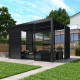 Pannello con lamelle apribili - 90 cm - nero antracite - X-METAL