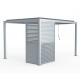 Pannello con lamelle apribili - 90 cm - grigio chiaro - X-METAL