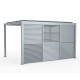 Pannello con lamelle apribili - 123 cm - grigio chiaro - X-METAL