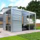Pannello con lamelle apribili - 123 cm - grigio chiaro - X-METAL