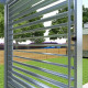 Pannello con lamelle apribili - 123 cm - grigio chiaro - X-METAL