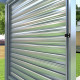 Pannello con lamelle apribili - 123 cm - grigio chiaro - X-METAL