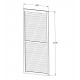 Parete completa con persiane apribili e porta scorrevole - 300cm - antracite - X-METAL