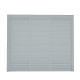 Parete completa con persiane apribili e porta scorrevole - 300cm - grigio chiaro - X-METAL
