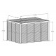Parete completa con persiane apribili e porta scorrevole - 400cm - grigio chiaro - X-METAL
