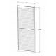Parete completa con persiane apribili e porta scorrevole - 400cm - grigio chiaro - X-METAL