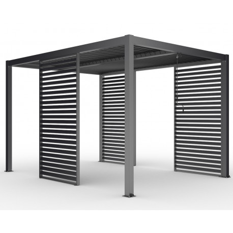 Pannello frangisole fisso - 90 cm - nero antracite - X-METAL