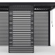 Pannello frangisole fisso - 90 cm - nero antracite - X-METAL