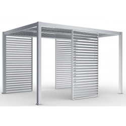 Pannello frangisole fisso - 123 cm - grigio chiaro - X-METAL